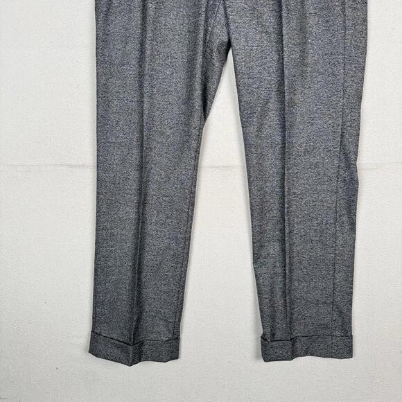 NWT Hart Schaffner Marx Mens 40x32 Gray Heathered Pleated Stretch Straight Pants - Picture 3 of 9